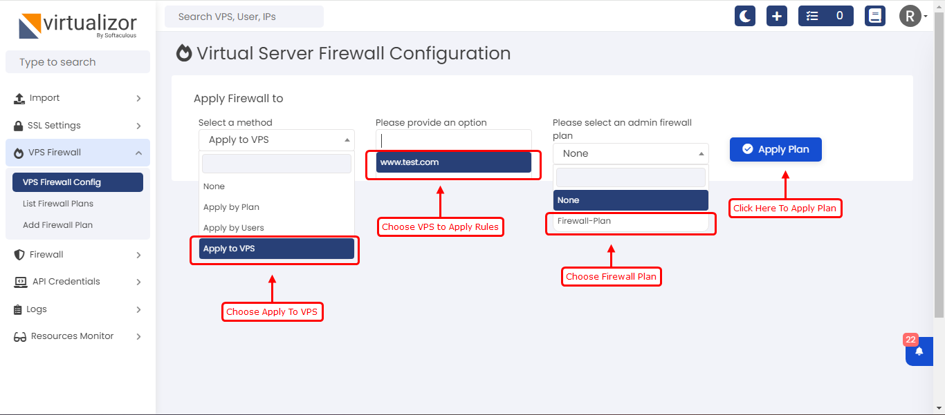 VPS Firewall Configuration VPS